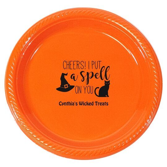Spell On You Halloween Plastic Plates